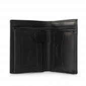 Portofel vertical din piele naturala DiAmanti Petrucci Nero